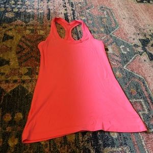 Pink lululemon cropped tank top